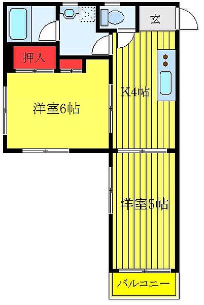 コスモ三杉 307｜東京都板橋区富士見町(賃貸マンション2K・3階・35.00㎡)の写真 その2