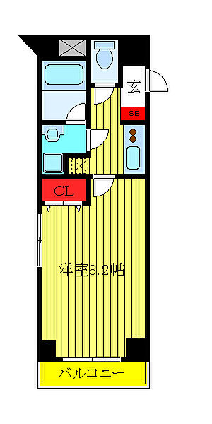 東京都文京区大塚4丁目(賃貸マンション1K・6階・29.76㎡)の写真 その2