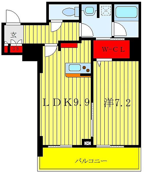 ロイヤルパークスタワー南千住 2205｜東京都荒川区南千住4丁目(賃貸マンション1LDK・22階・45.25㎡)の写真 その2