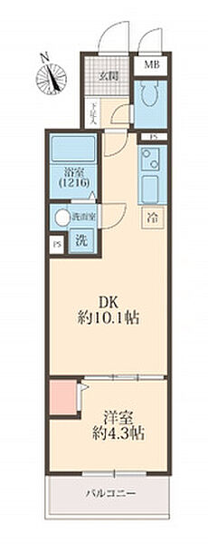 FOREST　RESIDENCE　TOKIWADAI 302｜東京都板橋区南常盤台2丁目(賃貸マンション1LDK・3階・33.98㎡)の写真 その2
