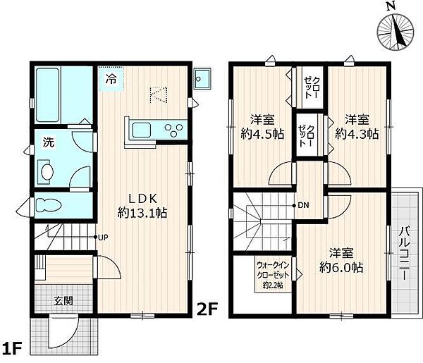 舎人戸建 B｜東京都足立区舎人2丁目(賃貸一戸建3LDK・1階・72.00㎡)の写真 その2