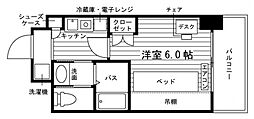 エル・セレーノ福岡伊都 1Kの間取図画像
