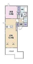 Fort Aristo 1LDKの間取図画像