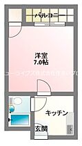 大阪府門真市末広町（賃貸マンション1K・2階・22.05㎡） その2