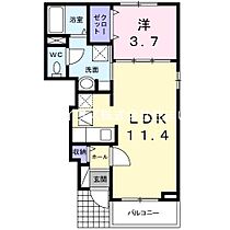 大阪府門真市御堂町（賃貸アパート1LDK・1階・37.13㎡） その2