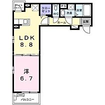 大阪府寝屋川市葛原1丁目（賃貸アパート1LDK・2階・38.08㎡） その2