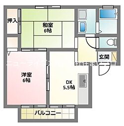 間取図画像 2DK