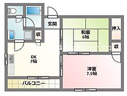 京阪本線 萱島駅 3.5km 2階/-