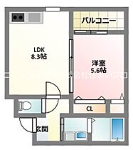 大阪府寝屋川市木田町（賃貸アパート1LDK・1階・35.07㎡） その2