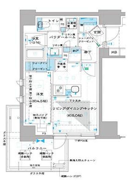 東京都板橋区中板橋(賃貸マンション1LDK・11階・35.42㎡)の写真 その2