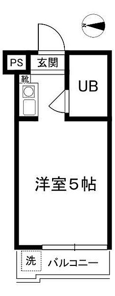 東京都北区浮間2丁目(賃貸マンション1R・3階・13.00㎡)の写真 その2