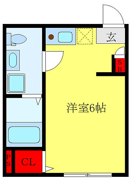 リヴィエール ｜東京都荒川区町屋5丁目(賃貸アパート1R・3階・20.32㎡)の写真 その2