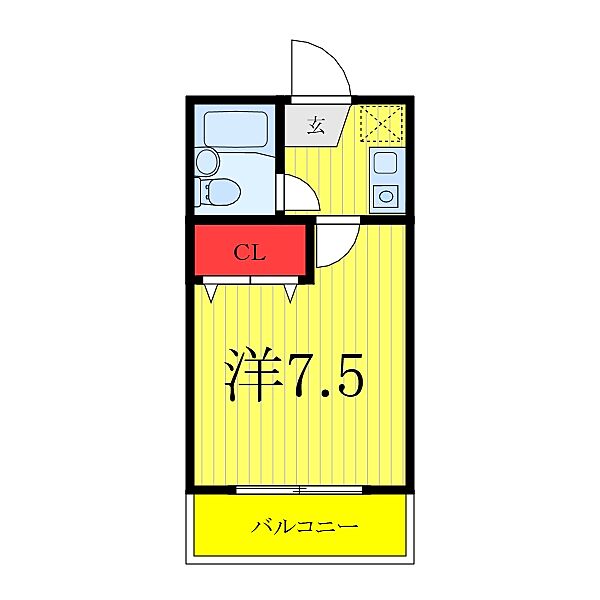 ロワール・ウィスタリア 103｜東京都板橋区泉町(賃貸アパート1K・1階・18.00㎡)の写真 その2