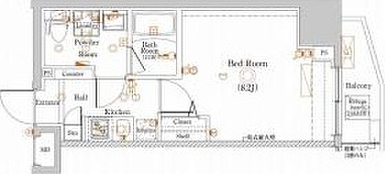 ラフィスタ板橋区役所前 801｜東京都板橋区板橋3丁目(賃貸マンション1K・8階・25.60㎡)の写真 その2