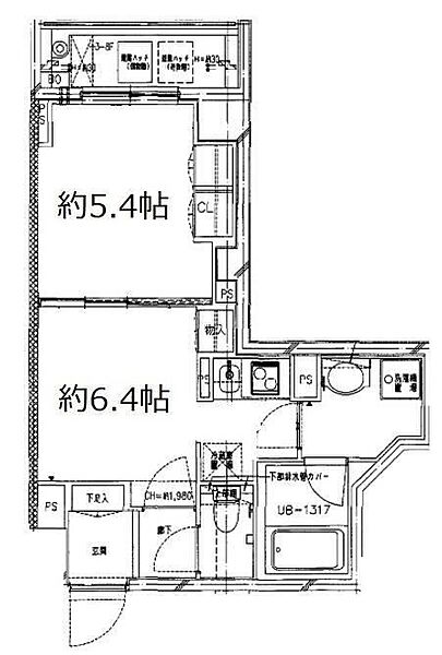 Ｓ－ＦＯＲＴ中板橋 514｜東京都板橋区弥生町(賃貸マンション1DK・5階・33.68㎡)の写真 その2