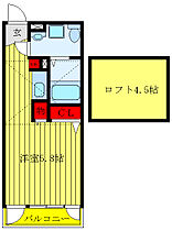 ローズガーデンB 202 ｜ 東京都足立区江北1丁目（賃貸アパート1R・2階・19.21㎡） その2