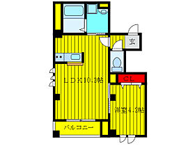 ラルジュ 402 ｜ 東京都北区豊島2丁目4-7（賃貸マンション1LDK・4階・35.74㎡） その2