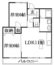 静岡県浜松市中央区高丘西3丁目（賃貸マンション2LDK・3階・51.84㎡） その2