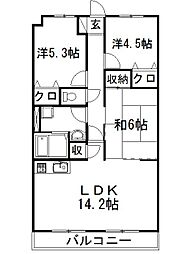 Vento484. 3LDKの間取図画像