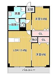 ウイズエフ2 2LDKの間取図画像