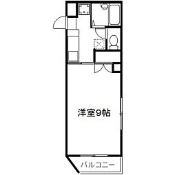 Avenue布橋 1Kの間取図画像