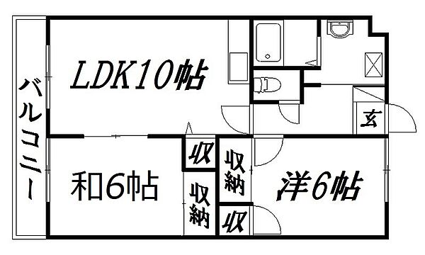 静岡県浜松市中央区上島5丁目(賃貸マンション2LDK・3階・54.00㎡)の写真 その2