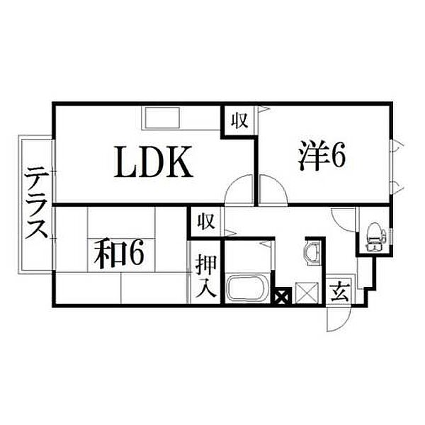 静岡県浜松市中央区市野町(賃貸アパート2LDK・2階・51.37㎡)の写真 その2