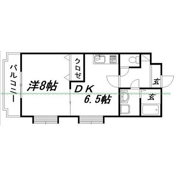 静岡県浜松市中央区大蒲町(賃貸マンション1DK・2階・36.00㎡)の写真 その2