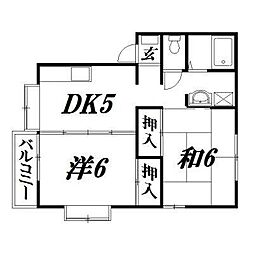 間取図画像 2DK