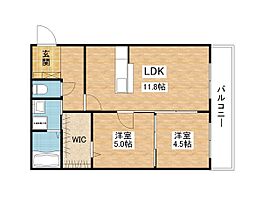 滋賀県近江八幡市鷹飼町北４丁目（賃貸マンション2LDK・3階・50.73㎡） その2