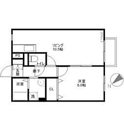 間取図画像 1LDK