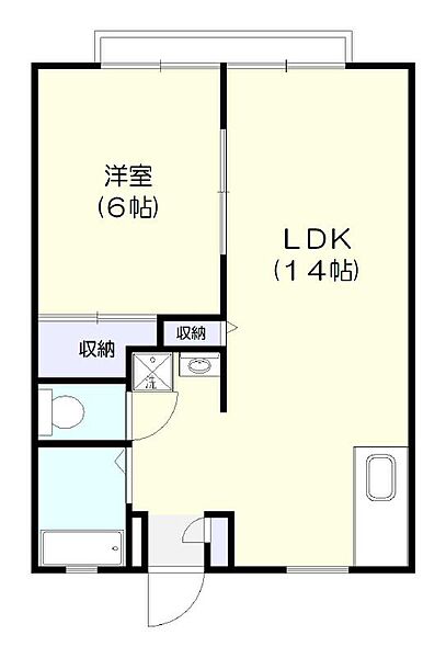 サンライフA棟 202｜茨城県取手市寺田(賃貸アパート1LDK・2階・40.92㎡)の写真 その2