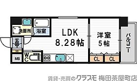 プレジオ中津 804 ｜ 大阪府大阪市北区大淀北1丁目3-1（賃貸マンション1LDK・8階・37.67㎡） その2