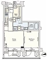 東京都新宿区市谷薬王寺町（賃貸マンション1DK・5階・40.04㎡） その2