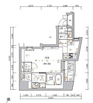 東京都新宿区箪笥町（賃貸マンション1R・11階・28.41㎡） その2