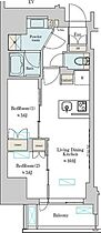 東京都台東区北上野２丁目（賃貸マンション2LDK・10階・42.88㎡） その2