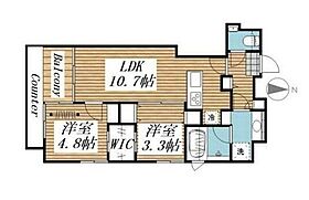 東京都千代田区神田錦町１丁目（賃貸マンション2LDK・10階・45.43㎡） その2