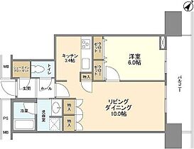 東京都中央区日本橋人形町１丁目（賃貸マンション1LDK・32階・50.32㎡） その2