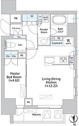 パークホームズ本郷三丁目 8階1LDKの間取り