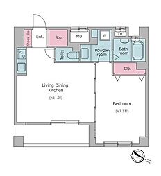 間取図画像 1LDK