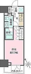 ルフォンプログレス四谷 1Kの間取図画像