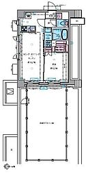 ジェノヴィア四谷三丁目グリーンヴェール 1LDKの間取図画像