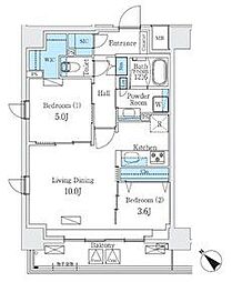 Urban Breeze 巣鴨 2LDKの間取図画像