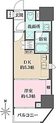 ルフォンプログレ元浅草マークス 1DKの間取図画像