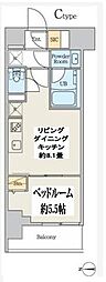 墨田区吾妻橋2丁目マンション 1LDKの間取図画像