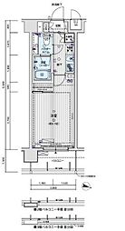 メインステージ滝野川桜通り 1Kの間取図画像