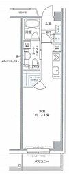 プライムアーバン豊洲 ワンルームの間取図画像