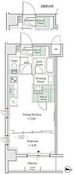 ワンルーフレジデンス亀戸 1DKの間取図画像