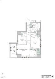 ワンルーフレジデンス中野 2LDKの間取図画像