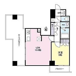 スカイタウン押上 1LDKの間取図画像